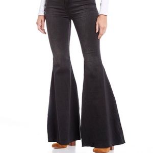Free people black flare jeans